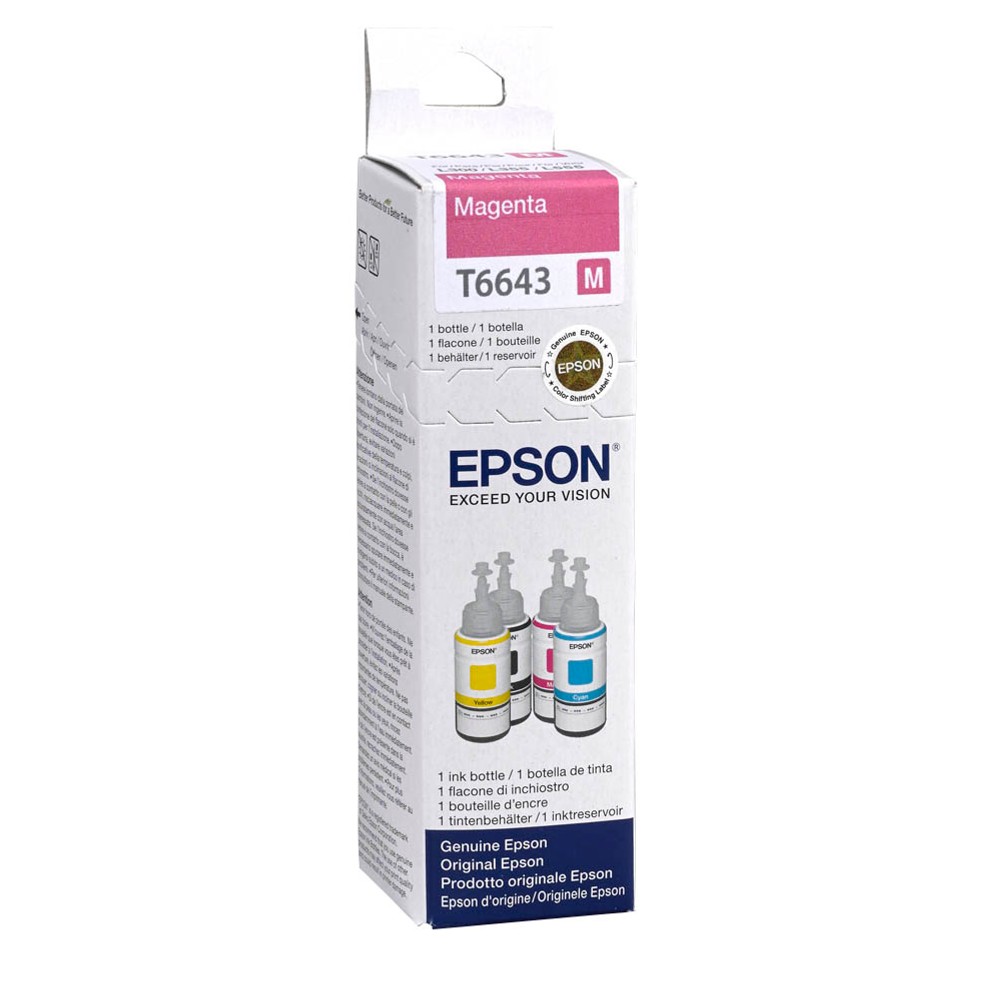 Epson T6643 / C13T664340 Nachfüll-Tinte Magenta 70 ml