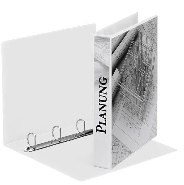 Esselte Präsentationsringbücher 4-Ringe weiß 5,1 cm DIN A4, 10 St.