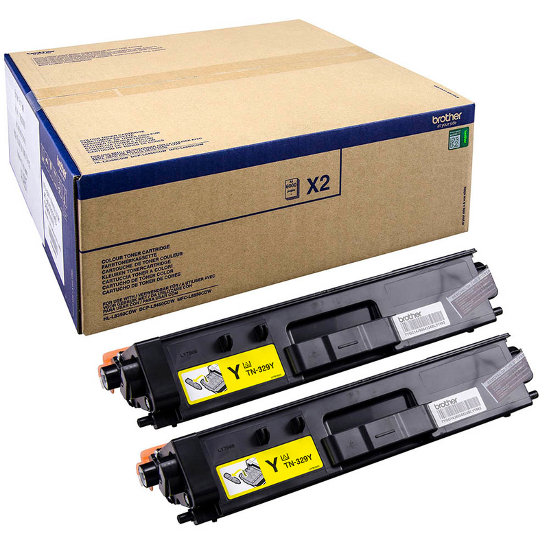 Brother Toner-Kit 2 x gelb HC plus (TN-329YTWIN)