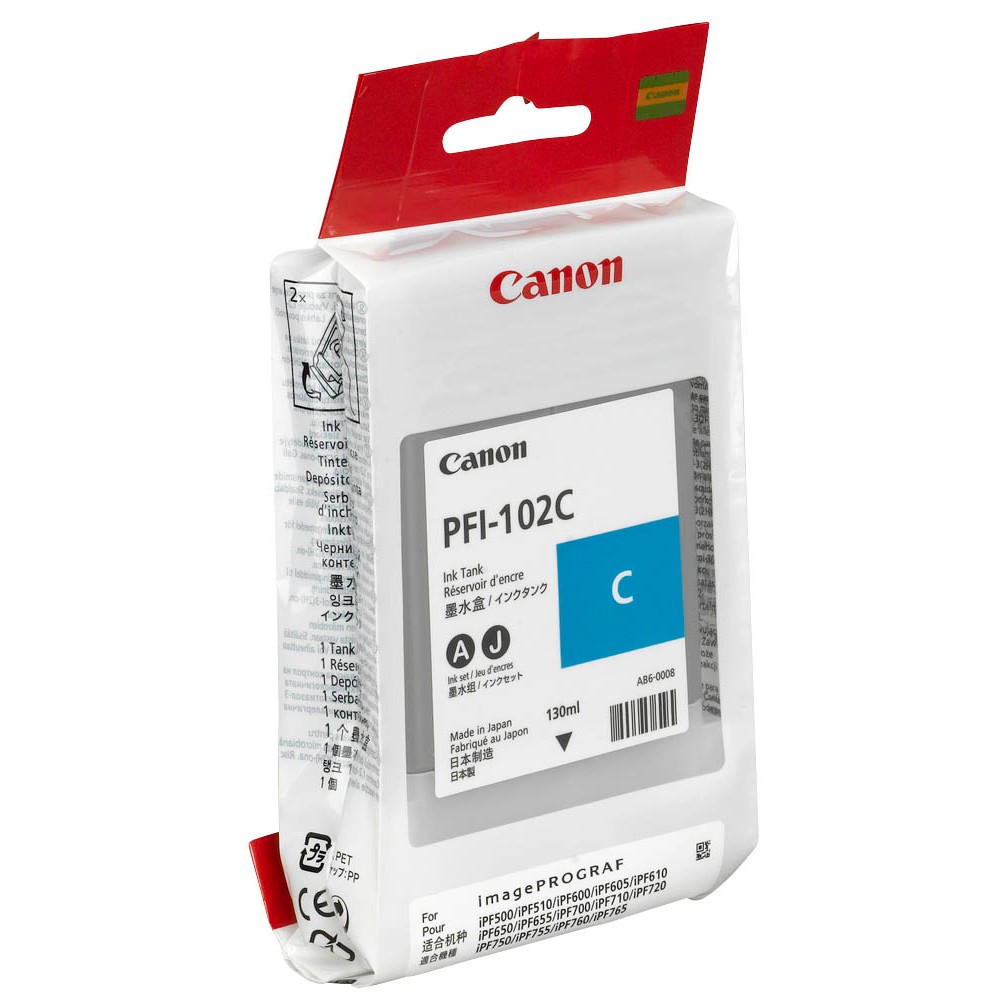 Canon PFI-102C / 0896B001 Tinte Cyan