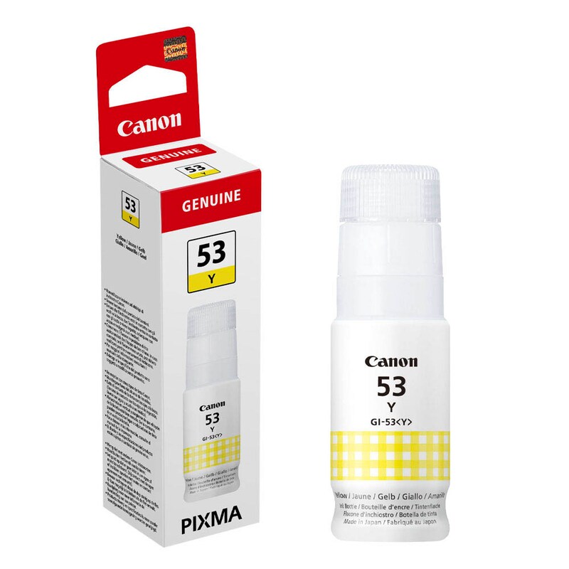 Canon Tintennachfüllfläschchen gelb (4690C001, GI-53Y)