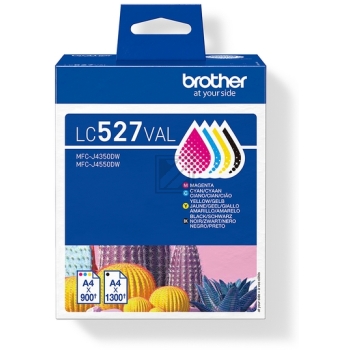 Brother Tintenpatrone gelb, magenta, schwarz, cyan SC (LC-527VAL)