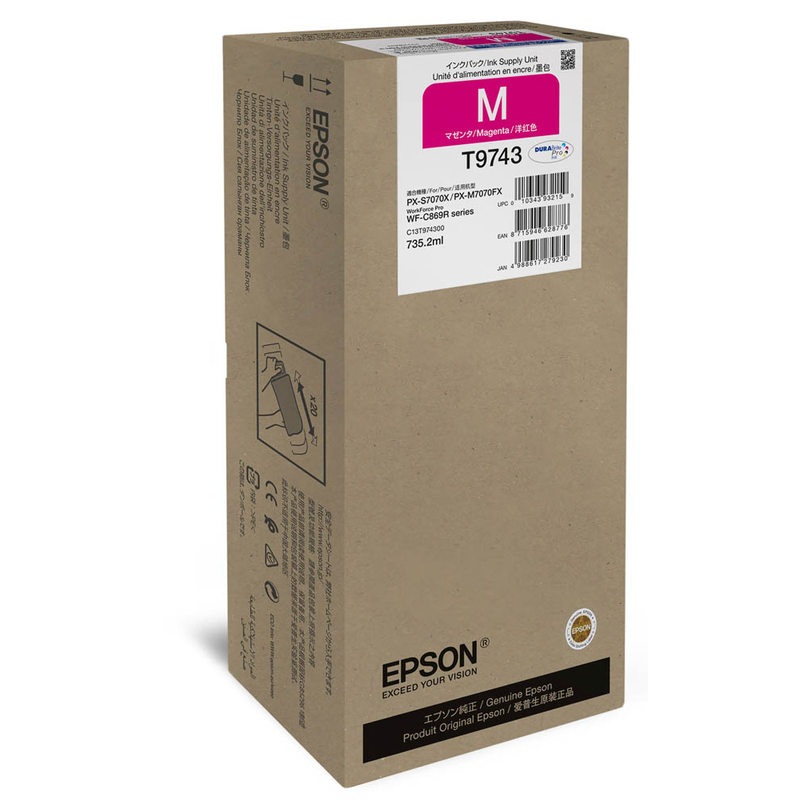 Epson Tintenpatrone magenta HC (C13T97430N, T9741N)