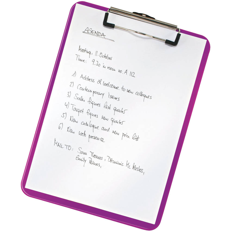 LEITZ Klemmbrett WOW 3971 DIN A4 violett Kunststoff, 1 St.