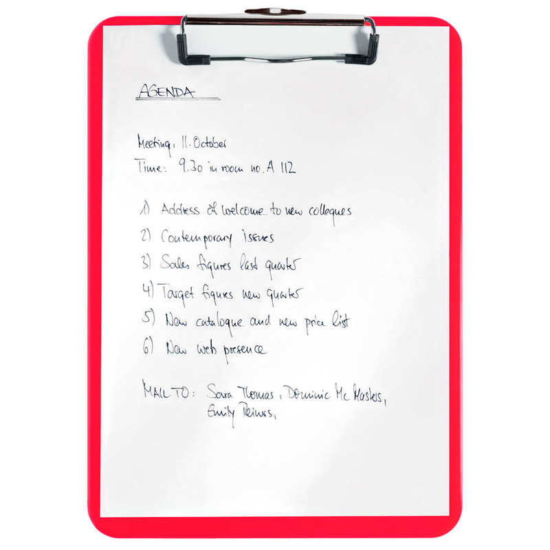 LEITZ Klemmbrett WOW 3971 DIN A4 rot Kunststoff, 1 St.