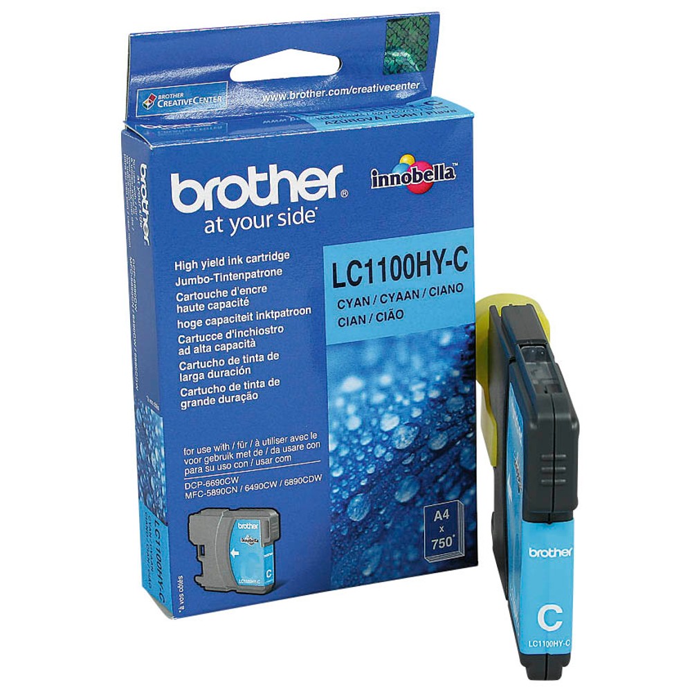 Brother Tintenpatrone cyan HC (LC-1100HYC)