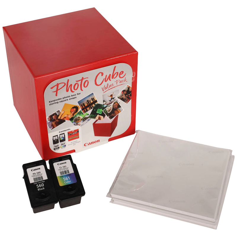 3713C007 CANON PG560/CL561+PP201 Photo Cube Tinte+Fotopapier (2) blk-col