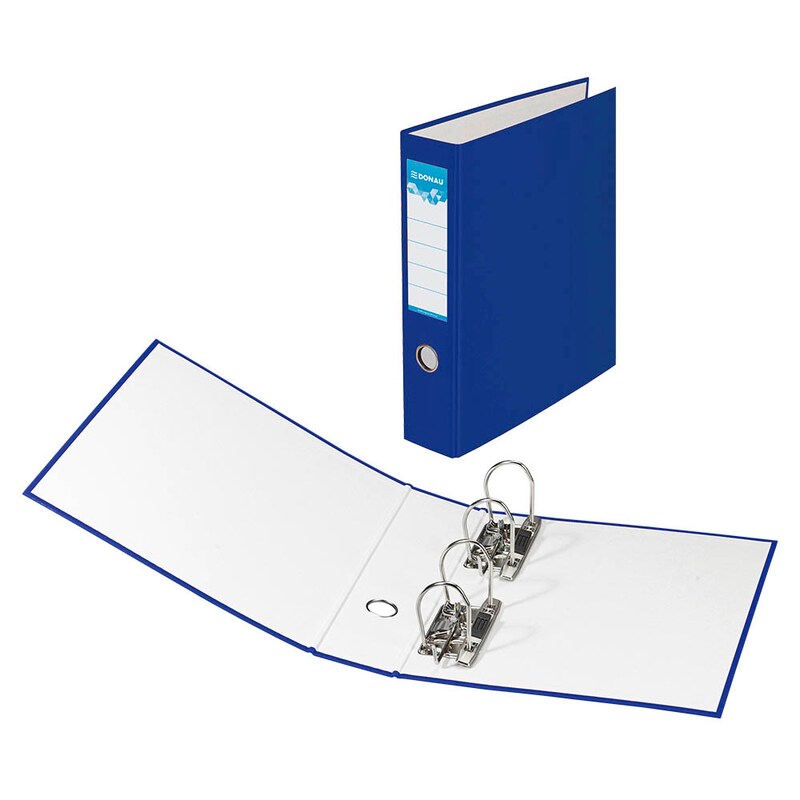 DONAU Doppelordner blau Karton 7,5 cm, 1 St.