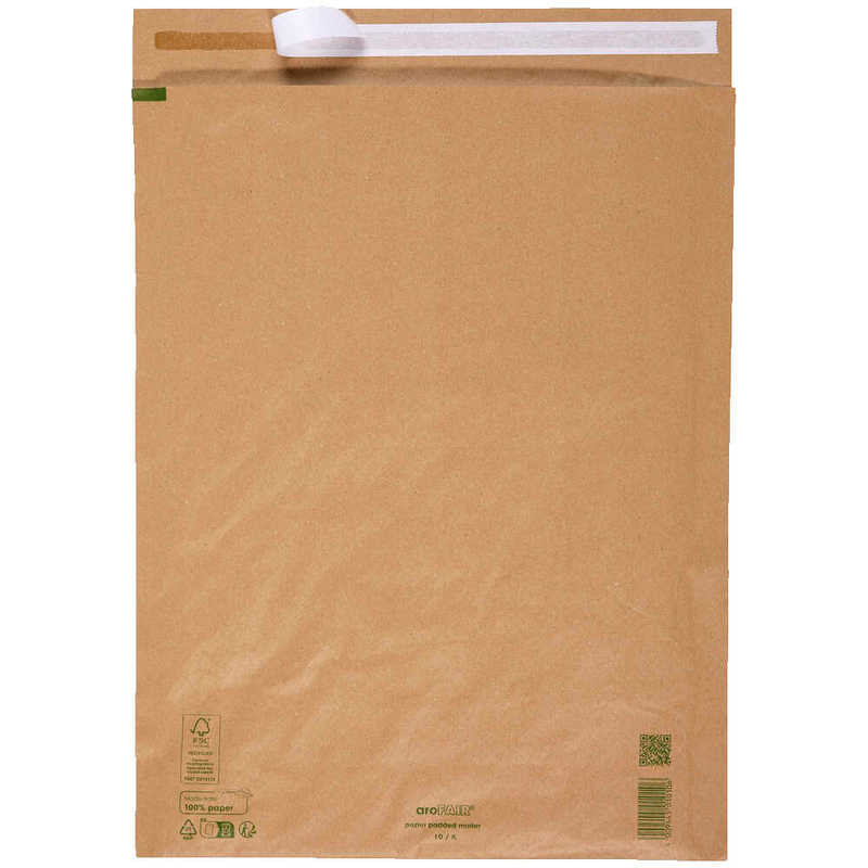 aroFAIR® Polstertaschen Gr. 10/K braun für DIN B3 34,0 x 47,5 cm, 50 St.