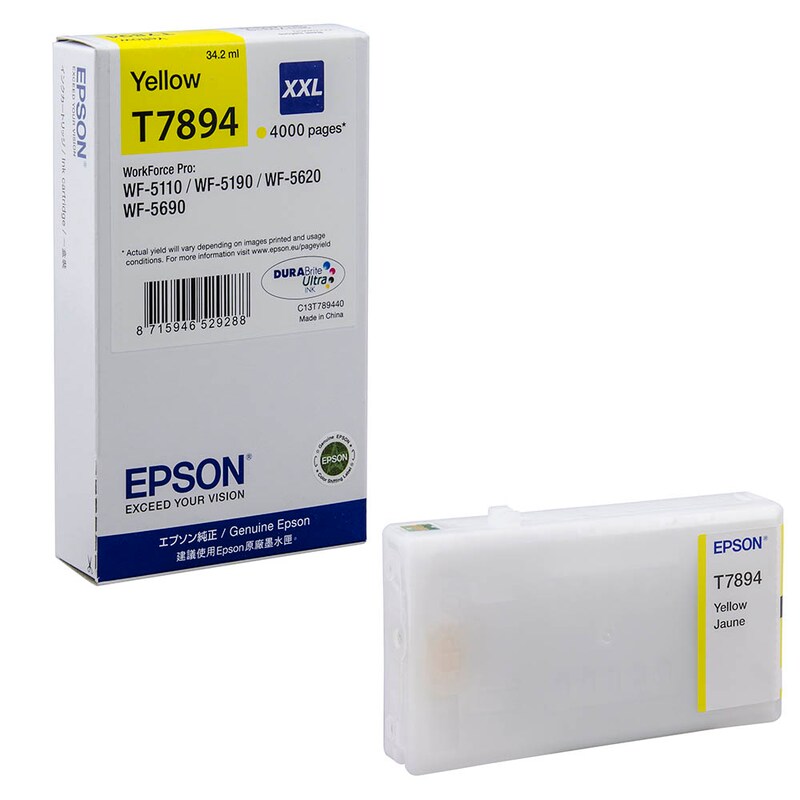 Epson Tintenpatrone gelb HC plus (C13T78944010, T7894)