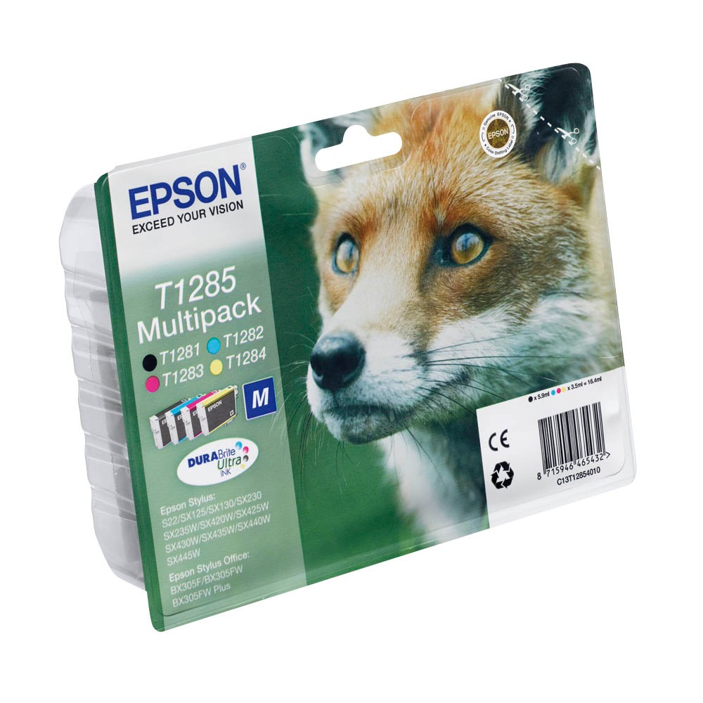 Epson T1285 / C13T12854012 Tinten Multipack CMYK (4er Set)