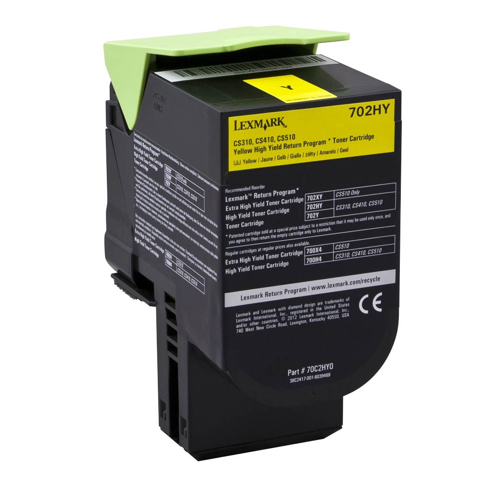 Lexmark 70C2HY0 / 702HY Toner Yellow
