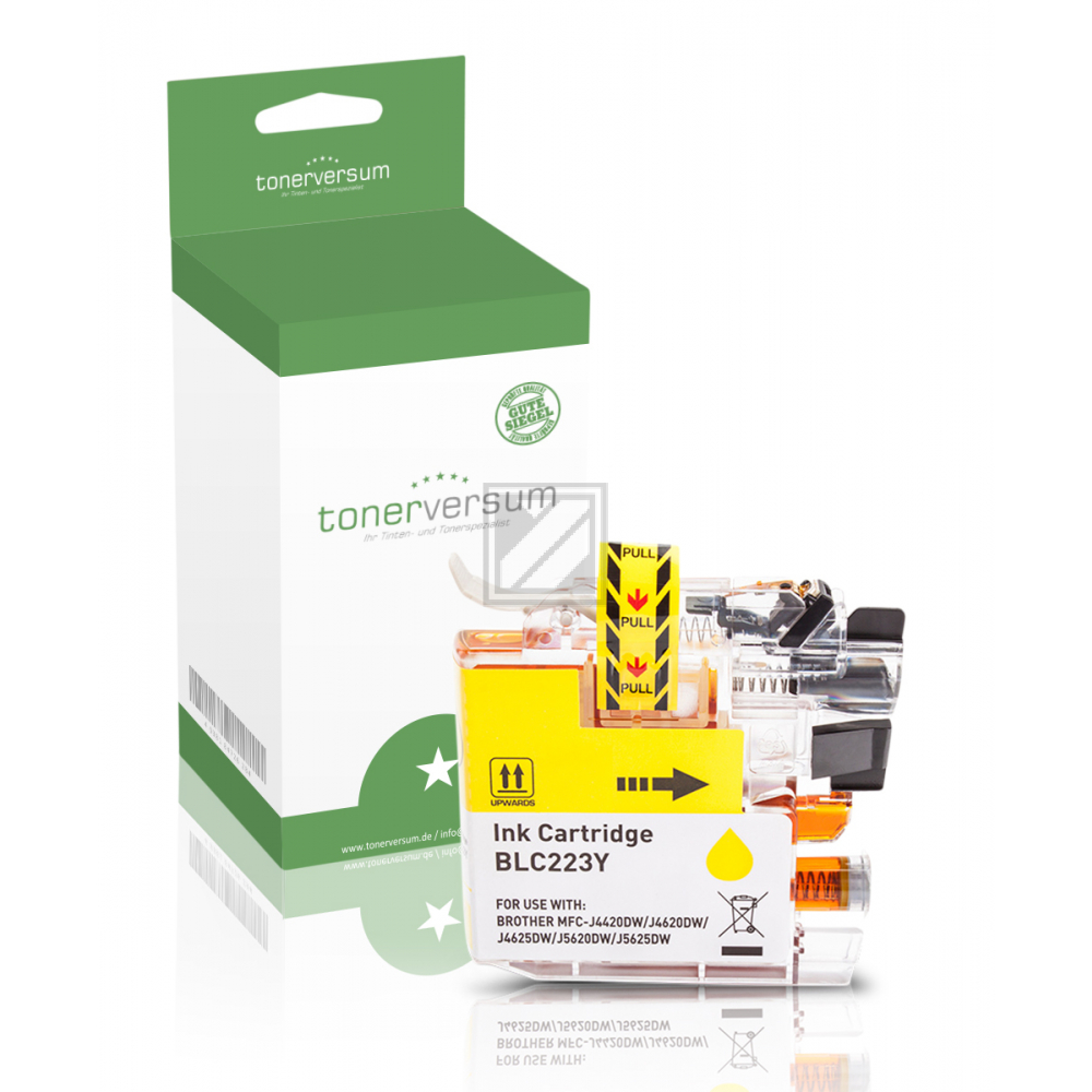 Tonerversum Tintenpatrone gelb (100116) ersetzt LC-223Y