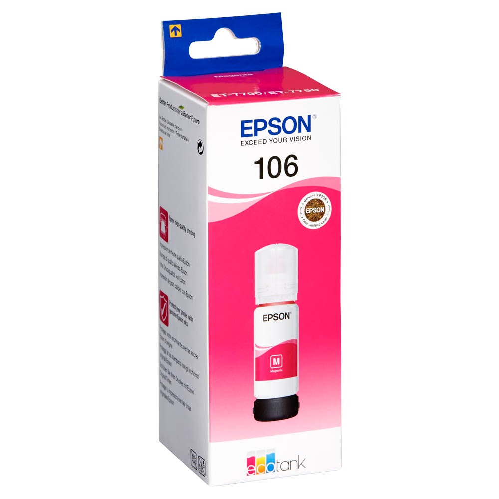 Epson 106 / C13T00R340 Nachfüll-Tinte Magenta 70 ml