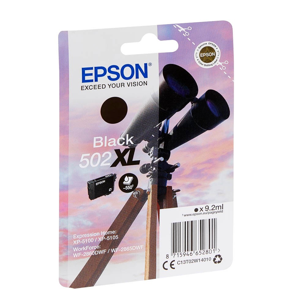 Epson 502 XL / C13T02W14010 Tinte Black