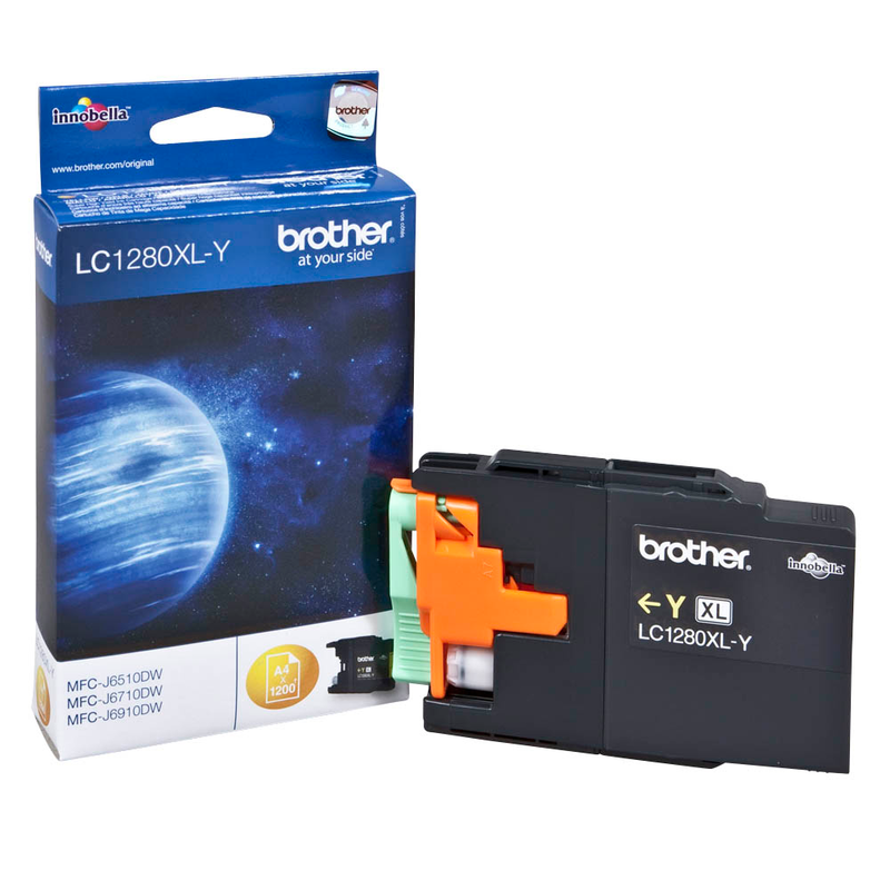 Brother Tintenpatrone gelb HC (LC-1280XLY)