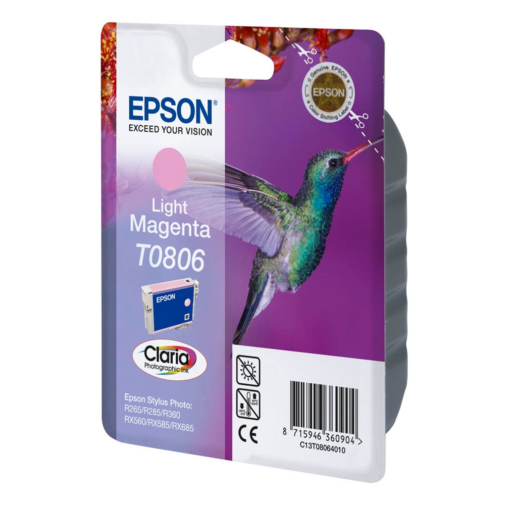 Epson Tintenpatrone magenta light (C13T08064010, T0806)