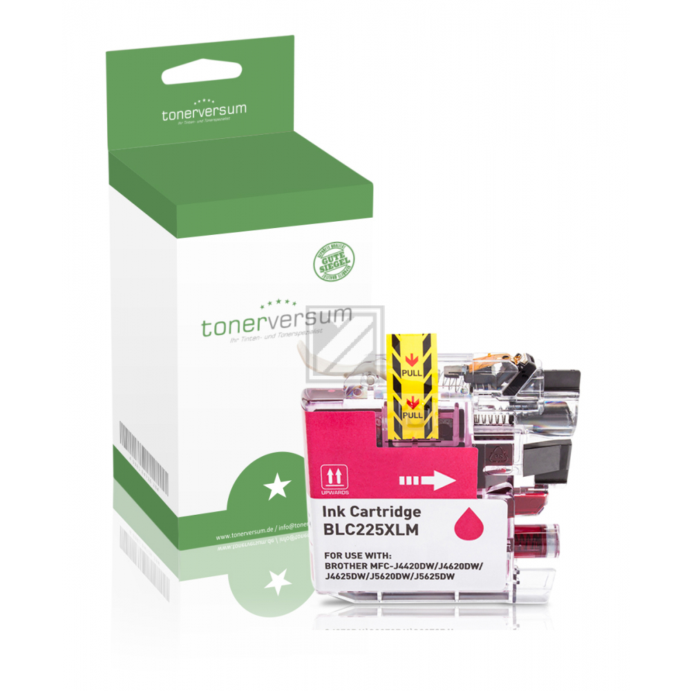 Tonerversum Tintenpatrone magenta HC (100120) ersetzt LC-225XLM