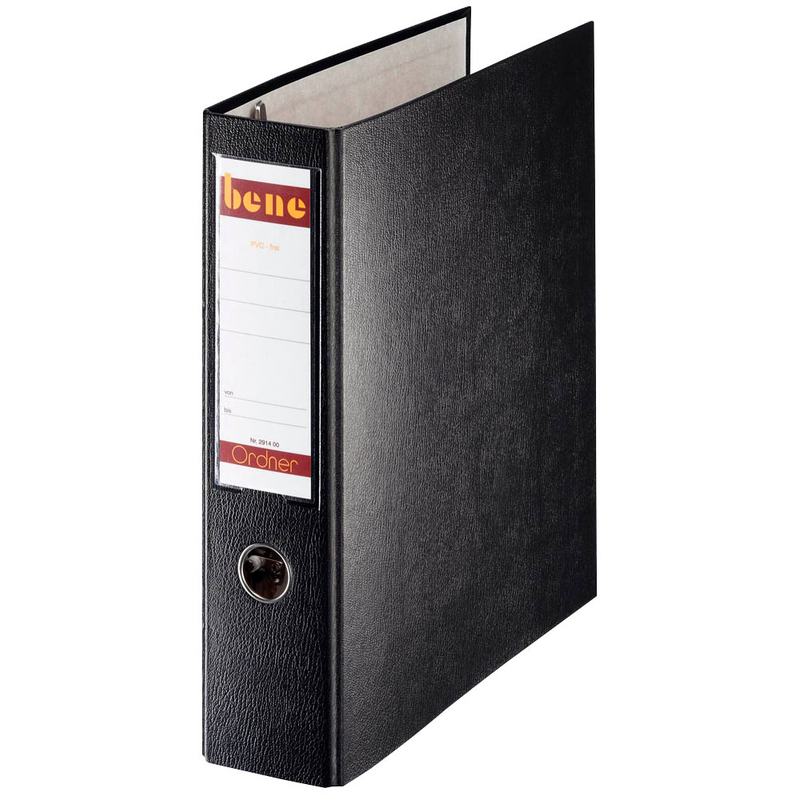bene Doppelordner schwarz Karton 7,5 cm, 1 St.
