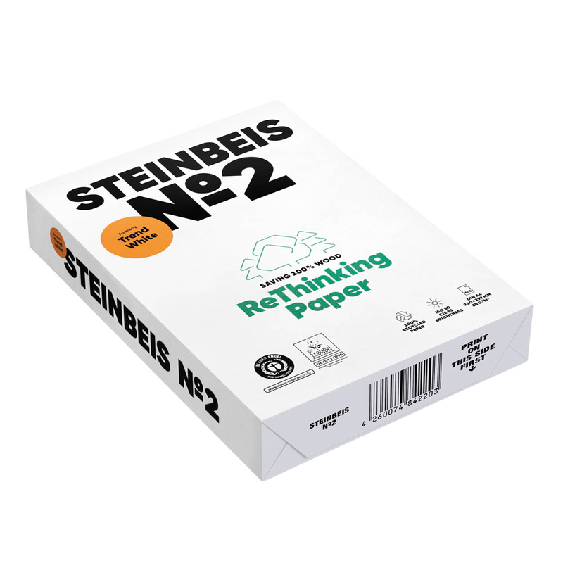 STEINBEIS Recyclingpapier No.2 DIN A4 80 g/qm 500 Blatt