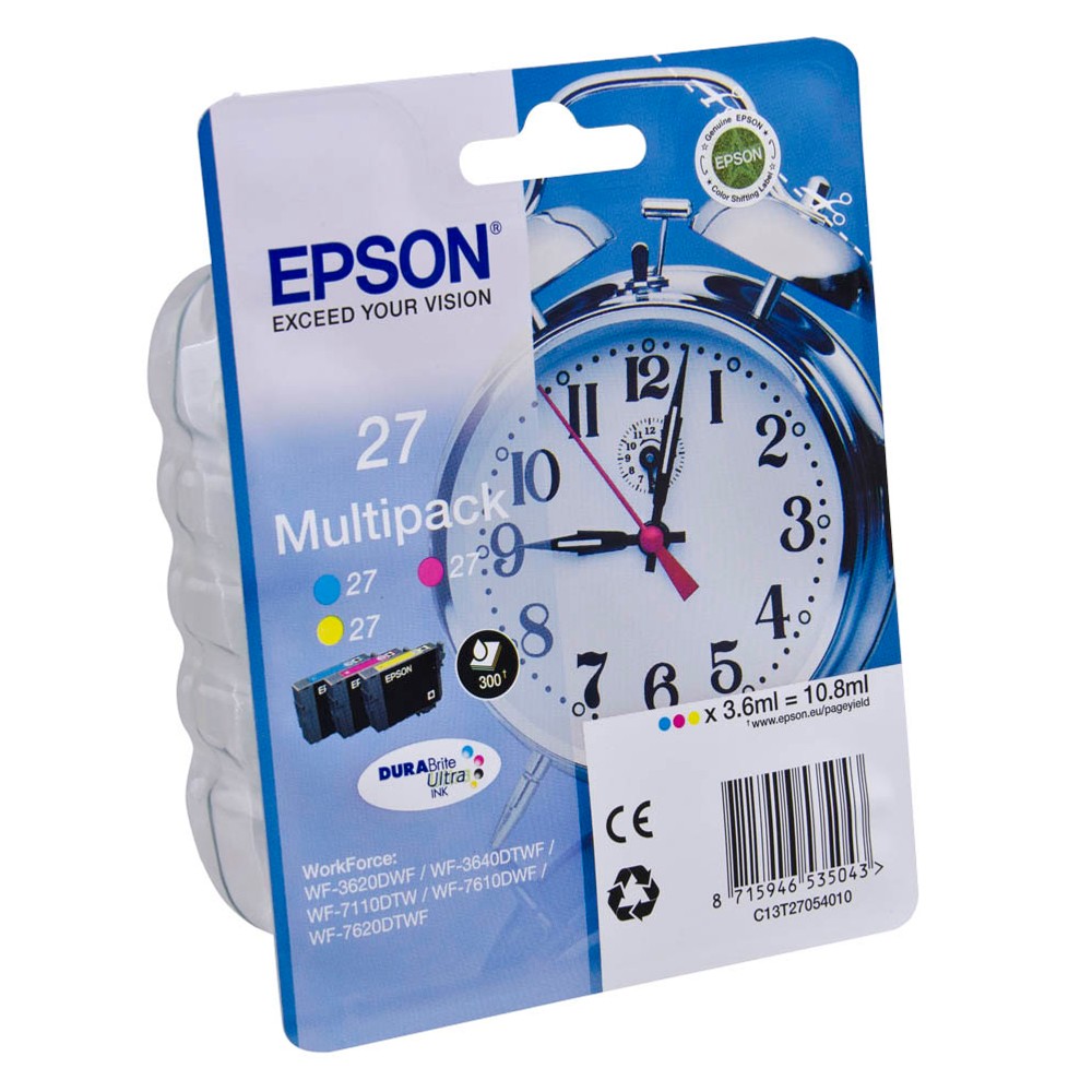 Epson 27 / C13T27054012 Tinten Multipack CMY (3er Set)