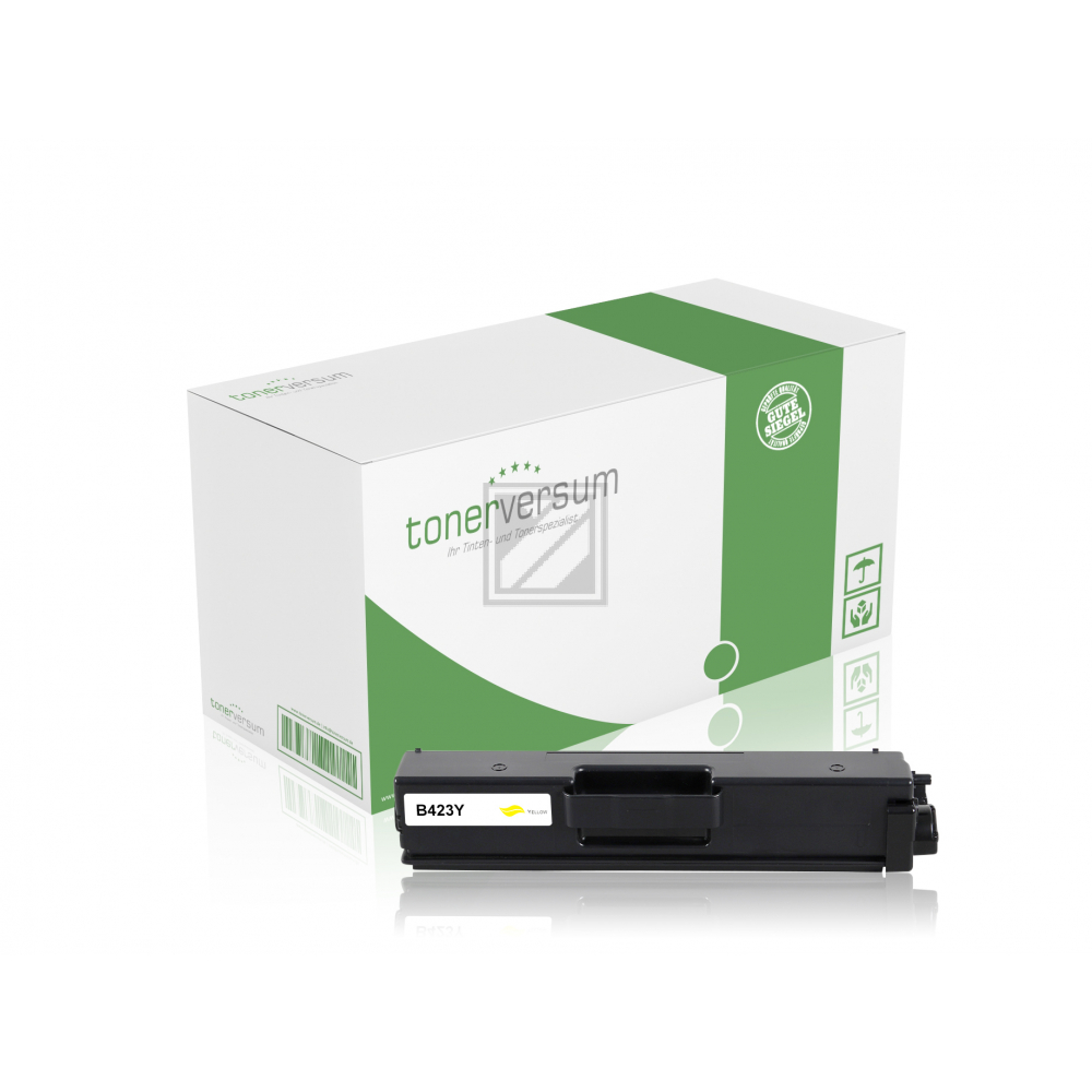 Tonerversum Toner-Kartusche gelb HC (TV104141) ersetzt TN-423Y