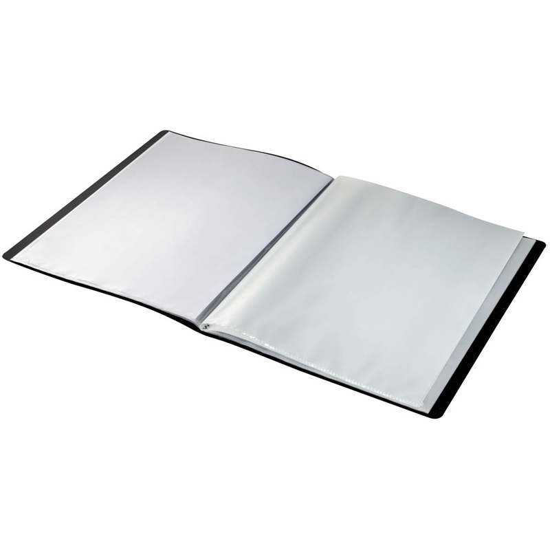 LEITZ Recycle 4676 Sichtbuch DIN A4, 20 Hüllen schwarz, 1 St.