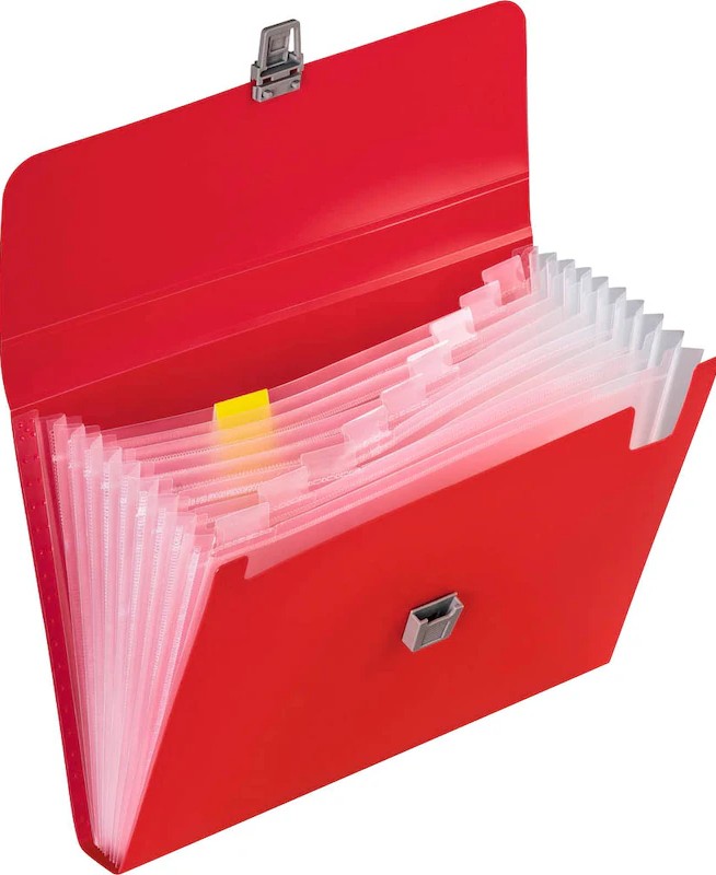 BRUNNEN Fächermappe FACT!pp 10 Fächer rot, 1 St.