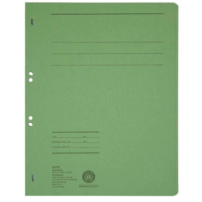 LEITZ Ösenhefter 3742 Karton grün DIN A4, 50 St.