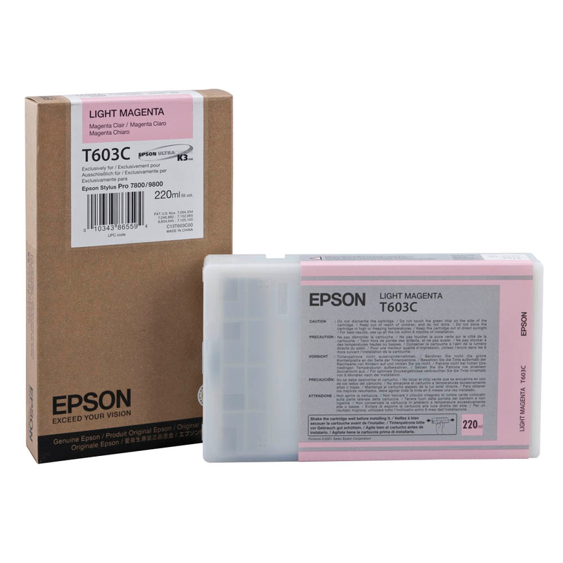 Epson Tintenpatrone magenta light HC (C13T603C00, T603C)