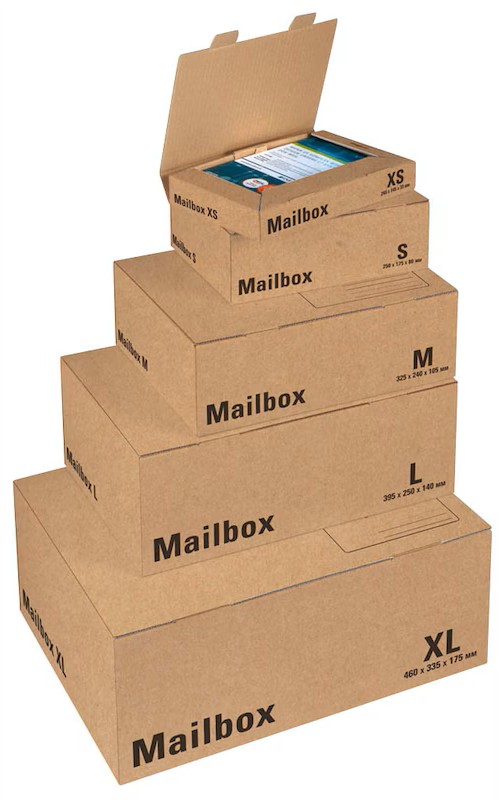 ColomPac® Versandkartons CP 098 Mailbox XL 46,5 x 34,9 x 18,4 cm, 10 St.