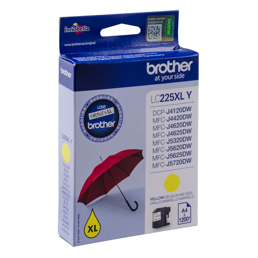 Brother Tintenpatrone gelb HC (LC-225XLY)
