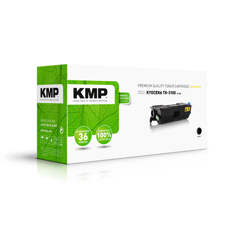 KMP Toner-Kartusche schwarz (2894,0000, K-T66) ersetzt TK-3100