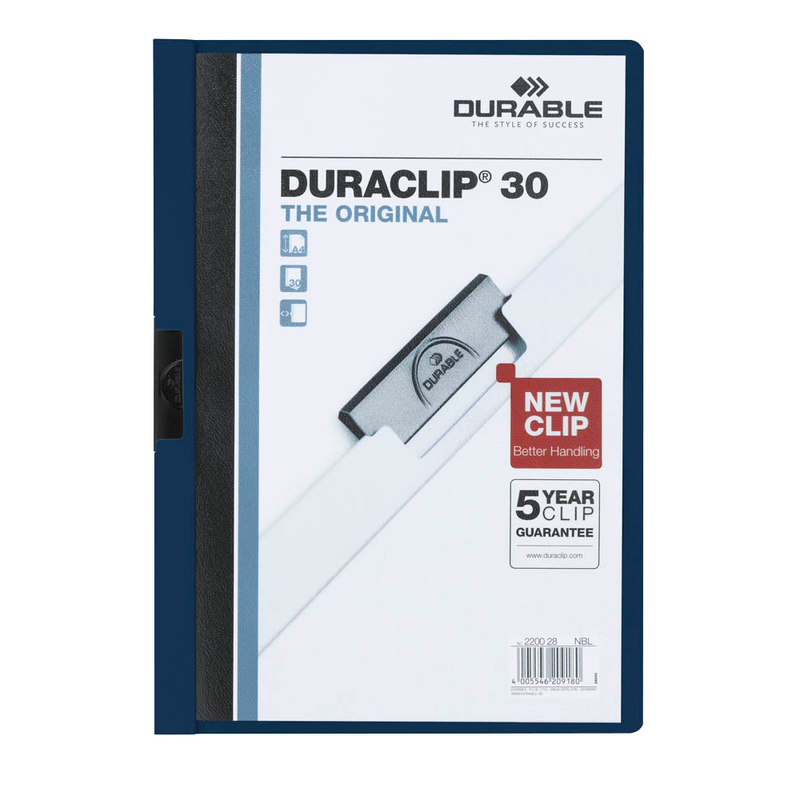 DURABLE Klemmhefter DURACLIP nachtblau, 25 St.