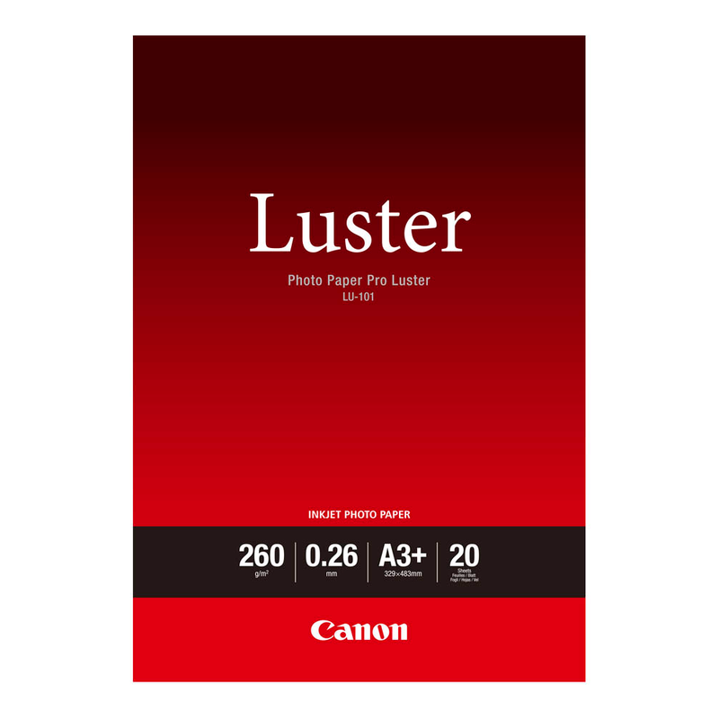 Canon Fotopapier LU-101 A3+ DIN A3+ hochglänzend 260 g/qm 20 Blatt