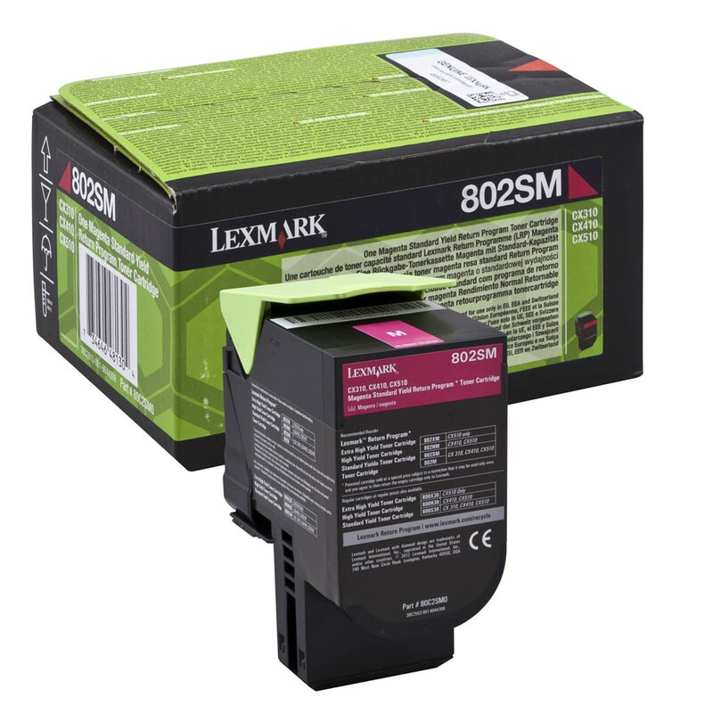 Lexmark Toner-Kit Return magenta HC (80C2SM0, 802SM)