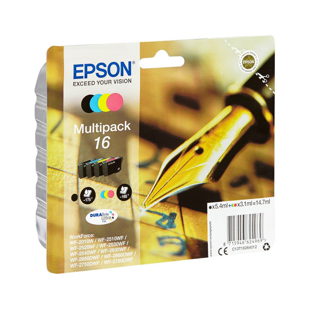 Epson 16 / C13T16264010 Tinten Multipack CMYK (4er Set)