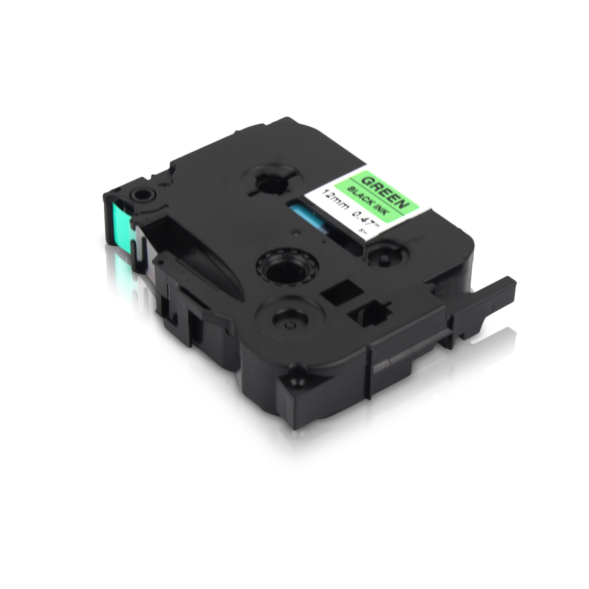 Kompatibel zu Brother TZe-731 P-Touch Schriftband 12mm schwarz/grün