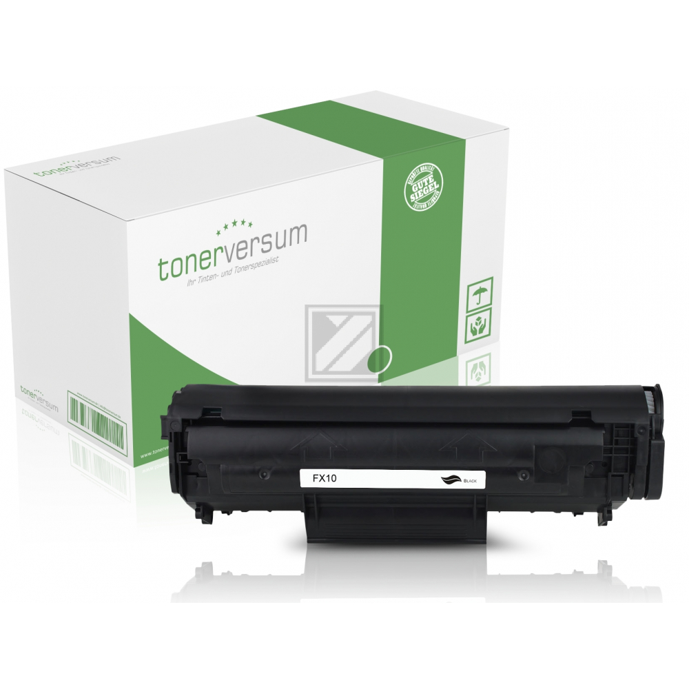 Tonerversum Toner-Kartusche schwarz (101240) ersetzt FX-10