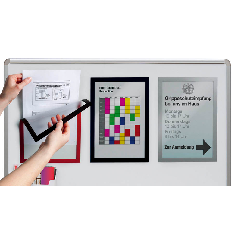 DURABLE Magnetrahmen DURAFRAME® MAGNETIC A4 rot A4, 5 St.