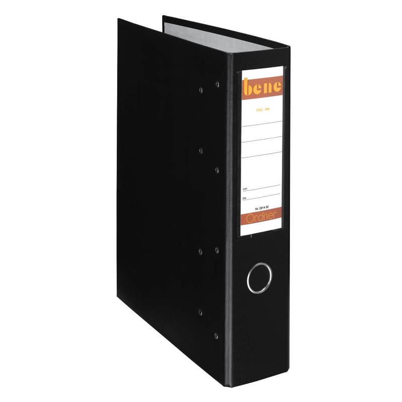 bene Doppelordner schwarz Karton 7,5 cm, 1 St.