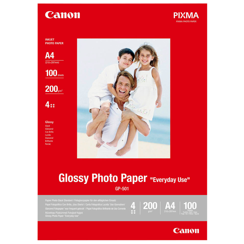 Canon Fotopapier GP-501 DIN A4 hochglänzend 200 g/qm 100 Blatt