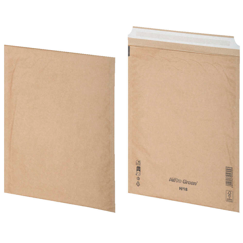 BONG Versandtaschen AirPro Green H18 ohne Fenster braun 100 St.