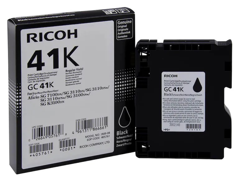 Ricoh Gel-Kartusche schwarz HC (405761, GC-41K)