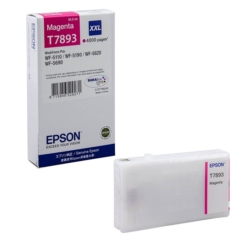 Epson Tintenpatrone magenta HC plus (C13T78934010, T7893)