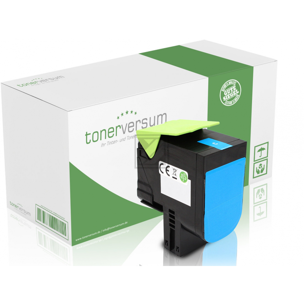 Tonerversum Toner-Kartusche cyan HC (102688) ersetzt C540H1CG
