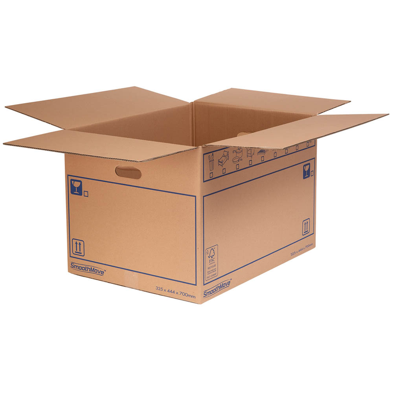 Bankers Box Umzugskartons SmoothMove Standard 70,5 x 45,0 x 33,0 cm, 10 St.