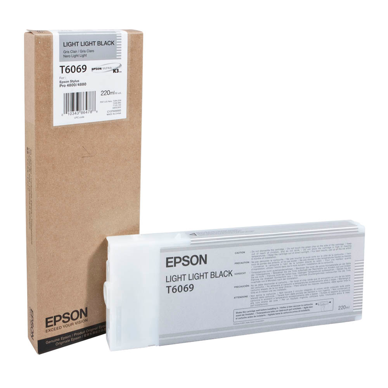 Epson Tintenpatrone schwarz light, light HC (C13T606900, T6069)