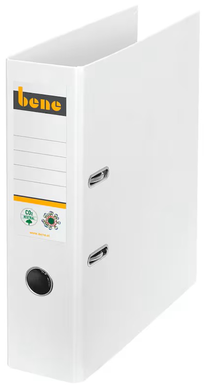 bene No.1 Ordner weiß Karton 8,0 cm DIN A4, 1 St.