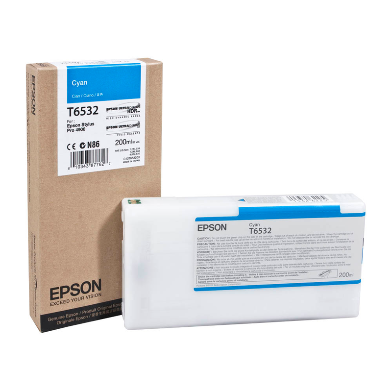 Epson Tintenpatrone cyan (C13T653200, T6532)